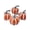 Red, variant on 4 Pack Artificial Foam Pumpkins Small Striped Fake Pumpkins Fall Thanksgiving Halloween Decor Mini Decorative Pumpkins for Mantel Party Table Ornaments