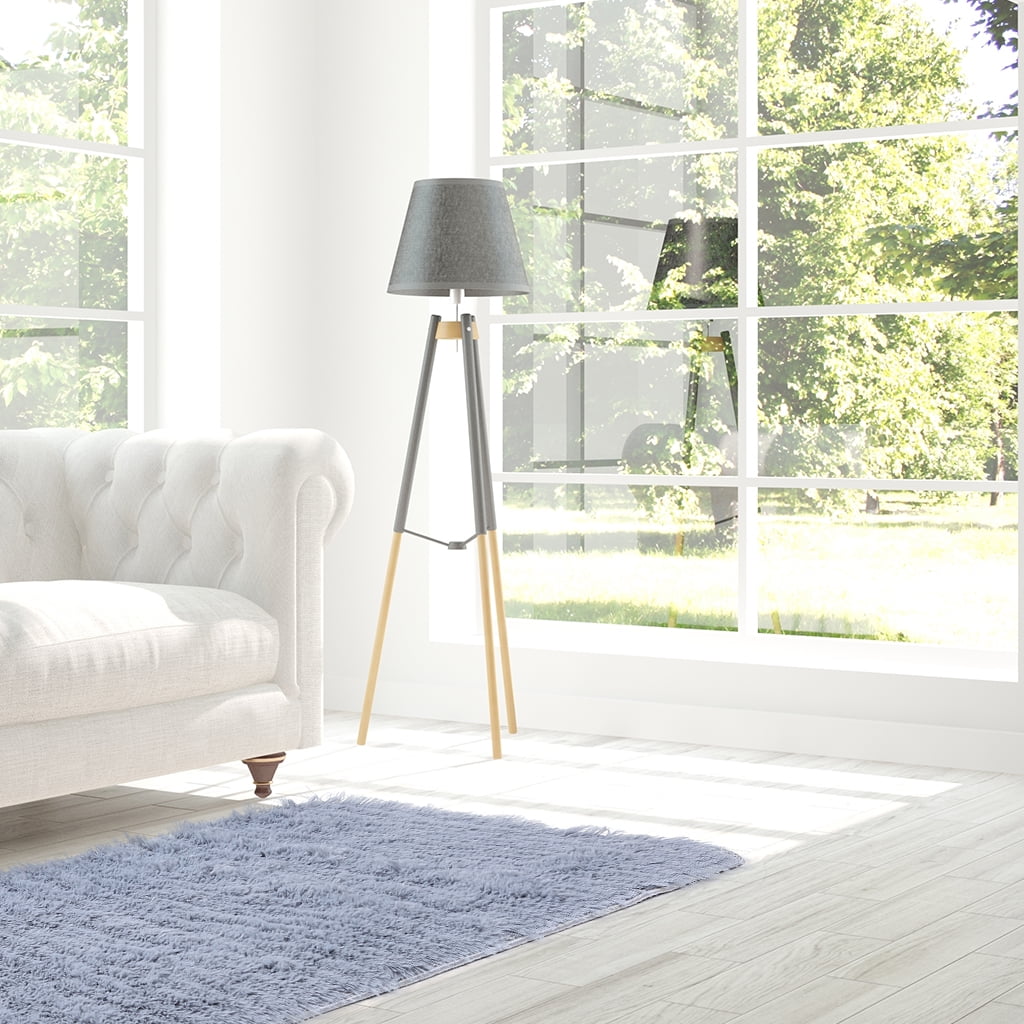 Soft Fluffy Area Rug Anti Skid Shaggy Comfortable Modern Square