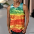 thumbnail image 3 of ZCFZJW Workout Tank Tops for Men Big and Tall Regular Fit Casual Tie Dye Graphic Sleeveless Crew Neck Basic Tees Tops Loose Comfy Camisole Shirts Multicolor#04 XXXXL, 3 of 5