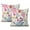 Spring Farmhouse Garden-26, variant on Experience Spring & Summer at Home: Pink Flower Floral 18x18inch Inch Throw Pillow Covers, Set of 2 - Farmhouse Decorative Cushions for Sophisticated Living Room, Couch, or Sofa Decor
