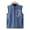 Blue, variant on Boys Girls Polar Fleece Vest Jacket Fashion Full Zipper Sleevless Jacket Fall Winter Warm Outerwear with Pockets Casual Classic Solid Color Waistcoat