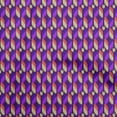thumbnail image 1 of oneOone Georgette Viscose Purple Fabric Asian Ikat Craft Projects Decor Fabric Printed By The Yard 42 Inch Wide, 1 of 3