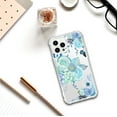 thumbnail image 2 of OTM Essentials iPhone 12 Pro Phone Case, Flower Garden Blue, 2 of 3