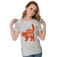 thumbnail image 3 of Vintage Halloween Scaredy Cat Cute Womens Fitted Plus Size Graphic Tee Brisco Brands 3X, 3 of 5