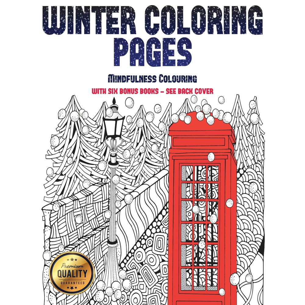 Mindfulness Colouring: Mindfulness Colouring (Winter Coloring Pages