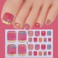thumbnail image 1 of 22PCS 3D Shiny Dopamine Color Toe Nail Stickers Cute Stickers Polish Gold Nail Stickers Nail, 1 of 1