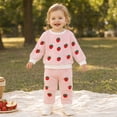 thumbnail image 5 of Baby Girl Outfits Toddler Fall Winter Clothes Cute Long Sleeve Sweatshirt Tops Pants Set Infant 2Pcs Clothing, 5 of 9