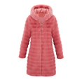 thumbnail image 3 of Puntoco Abrigo De Mujer Otoño E Invierno Con Capucha Deportes Felpa Casual Manga Larga Abrigo Con Cremallera Mujer Tallas Grandes Bata De Color Sólido Liquidación De Navidad Puntoco Puntoco-5354, 3 of 8