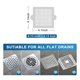 thumbnail image 2 of Disposable Shower Drain Hair Catcher, 4.1 Inch Drain Cover Mesh Stickers Hair Collector for Shower Bathroom 30Pcs, 2 of 5