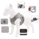 thumbnail image 2 of Arnés de pecho para mascotas, correa tipo chaleco para perros, cuerda reflectante y transpirable para perros, gris XL, 2 of 3