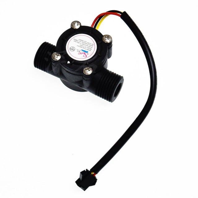 5 sensores de flujo de agua de 1/2 pulgada CC 5-18 V, caudalímetro de 1,75 MPa, sensor de flujo Hall