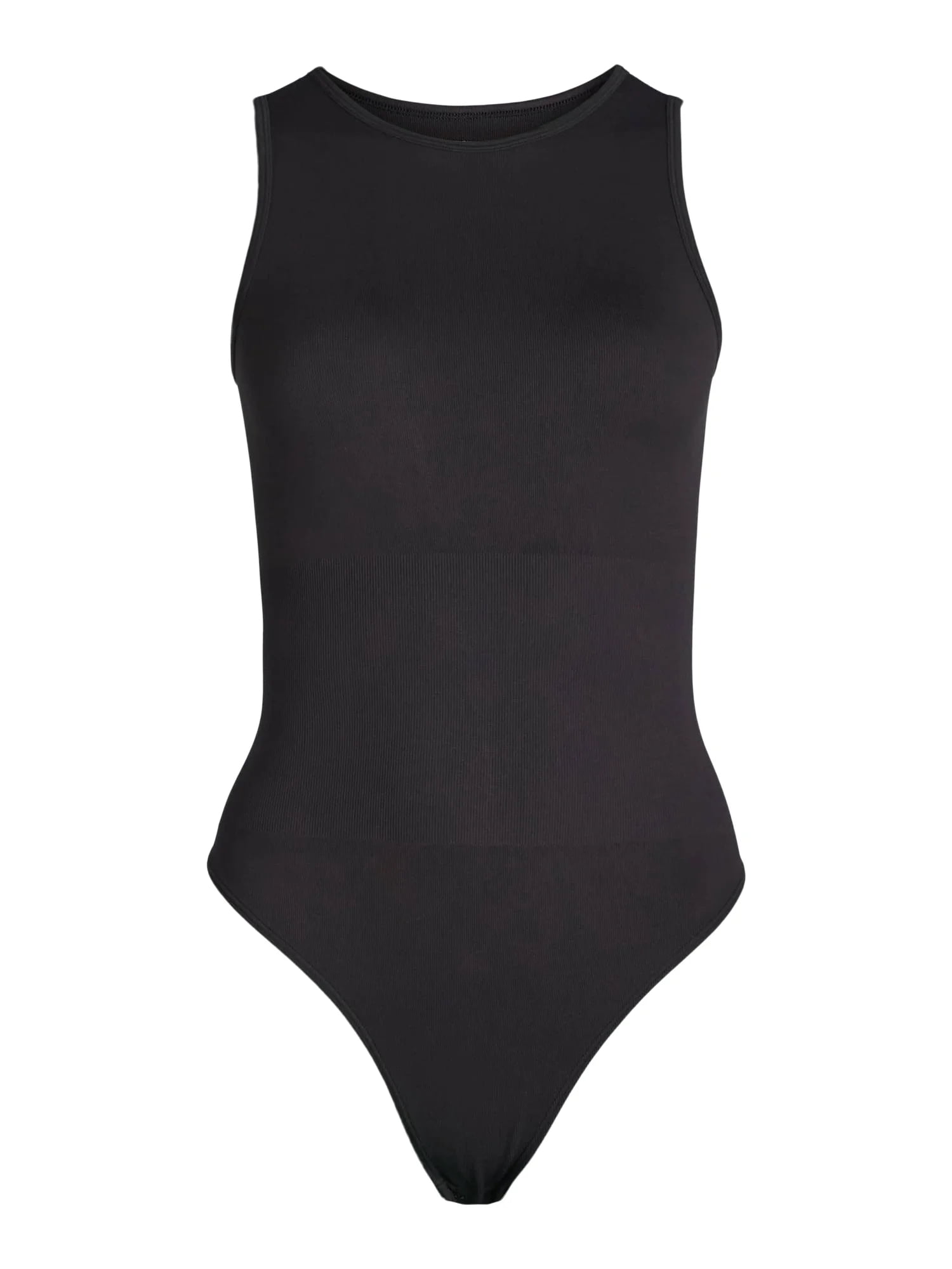 Joyspun Women's Seamless Slimming High Neck Bodysuit, 2-Pack, Sizes XS-XXXL