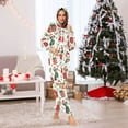 thumbnail image 2 of Adult Christmas Onesie Merry Christmas Dogs Zipper One-Piece Pajamas Unisex with Pockets, 2 of 6