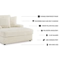 thumbnail image 4 of Signature Design by Ashley Furniture Lindyn Ivory Chaise, 4 of 9