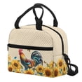 thumbnail image 3 of HUIACONG Rooster and Sunflower Pattern Lunch Bag, Aluminum Film Practical Washable Insulated Lunch Bag for Kids, 3 of 8