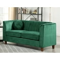 thumbnail image 2 of Uspridefurniture Arcola 55'' Velvet Rolled Arm Loveseat,Green, 2 of 5