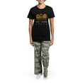 thumbnail image 4 of CafePress - Nothin' Butt Bloodhounds Women's Dark Pajamas - Women's Short Sleeve Print T-Shirt and Pants Dark Cotton Pajama Set, 4 of 7