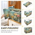 thumbnail image 4 of Storage Box With Lid 16.5x12.6x11.8In Foldable Stacked Household Storage Box Cute Magic House, 4 of 7