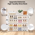 thumbnail image 4 of Organizador de zapatos VILICK de 5 niveles para 20-25 pares, color blanco, 4 of 8