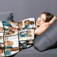 thumbnail image 5 of Custom Photo Blanket for Couples, Personalized Fleece Throw Blankets, Flannel Picture Blanket, Gifts for Husband/Wife/Girlfriend/Boyfriend, Birthday Valentines 32" W x 48" L, 5 of 6