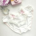 thumbnail image 5 of 1. Kitten Bowknot Accent Women's Furry Panties Japanese Cosplay Lingerie with Pearls Underwear Briefs, 5 of 9