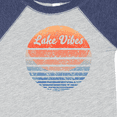 thumbnail image 4 of Inktastic Lake Vibes Distressed Retro Sunset Boys or Girls Baby Bodysuit, 4 of 5
