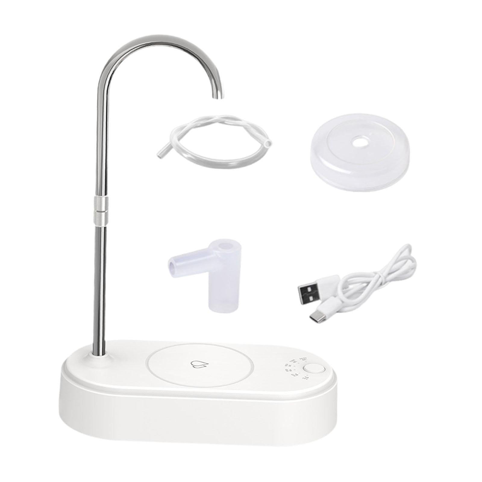CoudarTitie Desktop Water Dispenser Bottle Pump Rechargeable Easy to Use Water Jug Dispenser White