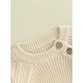 thumbnail image 6 of Suealasg Toddler Boys Girls Sweaters 3M 6M 9M 12M 18M 24M 2T 3T Kids Long Sleeve Solid Color Knit Warm Pullovers Tops Casual Fall Knitwear Clothes for Baby Boys Girls, 6 of 9