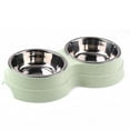 thumbnail image 3 of Alimentador de comida para cachorros JShteea cuenco de acero inoxidable verde Libre de BPA, 3 of 9