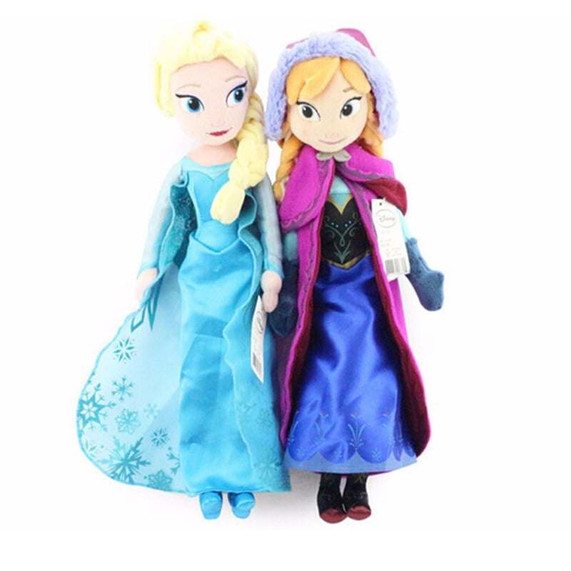 50CM 2PCS Disney Princess Elsa&Anna Plush toys Stuffed Plush Doll Toy Gift 