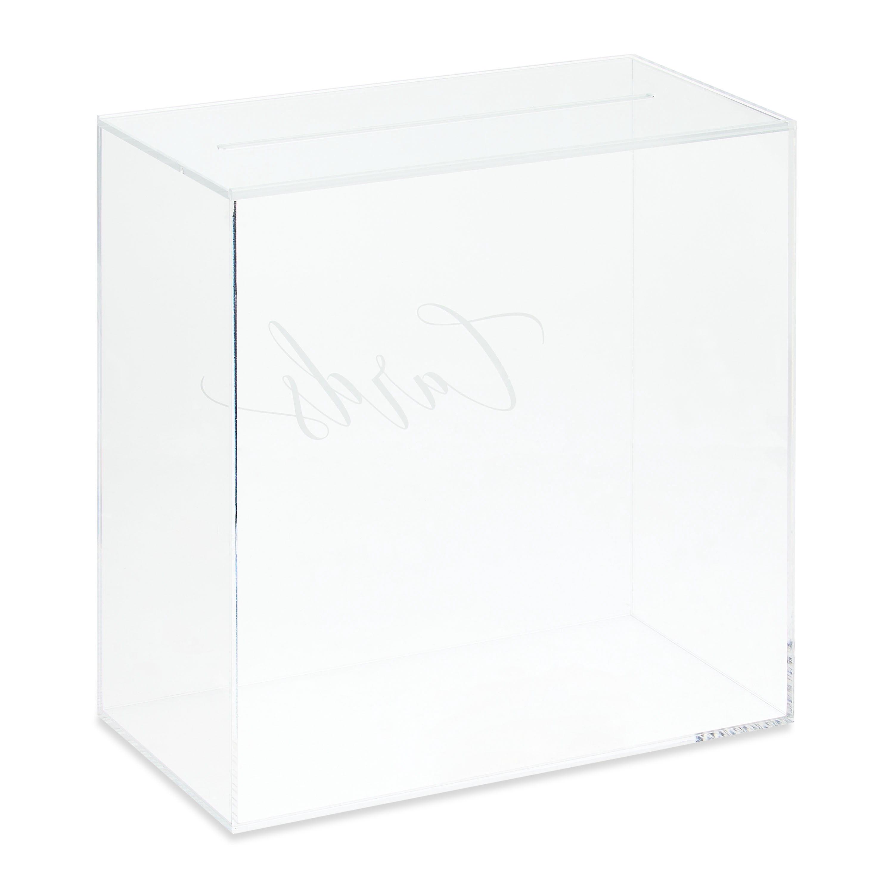 Clear Acrylic Card Box with Slot, by Way To Celebrate