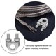 thumbnail image 3 of BESTYASH 10Ud Abrazaderas Para Cable De Acero Inoxidable U Con En U Para Jardín Y Fijación Segura, 3 of 6