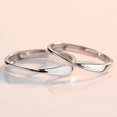 thumbnail image 1 of Anillo de pareja, un par de hombres y mujeres, temperamento de moda simple, anillo de circón con corona, apertura de anillo de diamantes de simulación de boda, 1 of 6