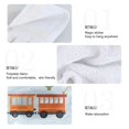thumbnail image 5 of Cactus Trains Clouds Cartoon Hanging Towels with Loop Hand Towels Nylon Fastener Tape Design Dish Cloths 2 Pieces, 5 of 7