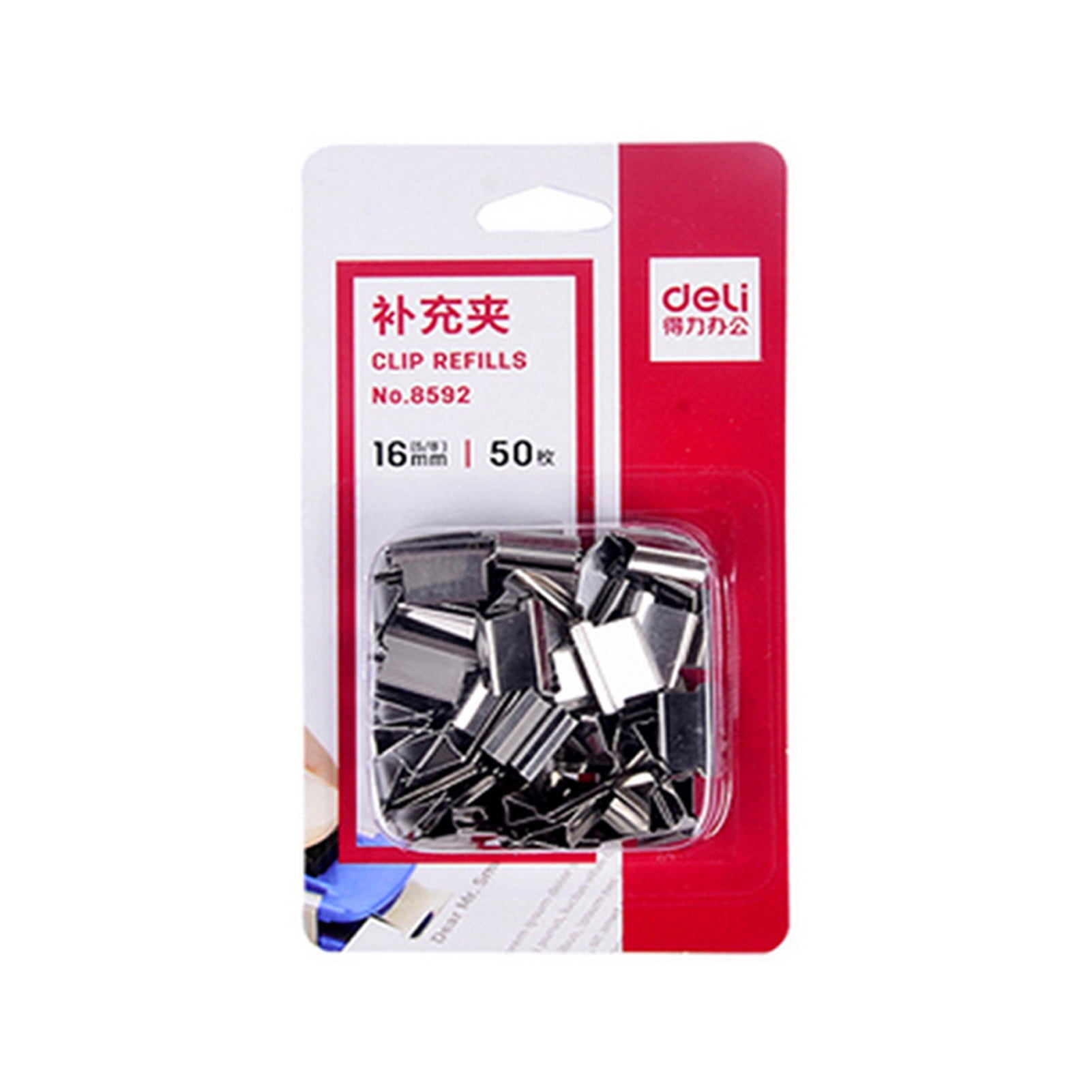 50pcs Plastic Binder Clips File Document Binding List Components Stationery 