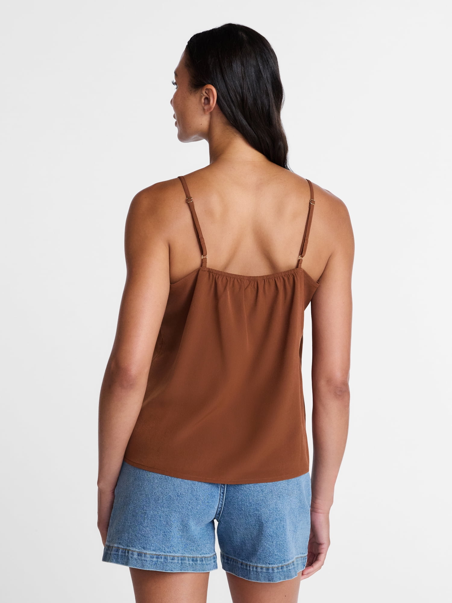 Time and Tru Women's Embroidered Cami, Sizes XS-XXXL