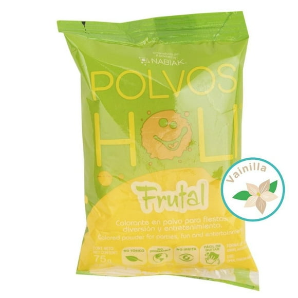 POLVOS HOLI FRUTAL AMARILLO VAINILLA 75G POLVOS HOLI CHPH0190