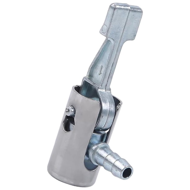 Speravity Válvula adaptadora de manguera de bomba portátil plateada para coche, boquilla de bomba de aire inflable para neumáticos de viaje Herramientas de reparación de automóviles