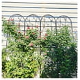 thumbnail image 3 of Metal Garden Trellis 2 Pack - 86.7" x 19.7" Rustproof Plant Support - Outdoor Climbing Flower Trellis with Dragonfly Design - Black, 3 of 9