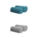 thumbnail image 1 of Funda para reposabrazos de sofá de 4 piezas, te elástica para sofás, sillones, sillones reclinables, gris y verde Sunnimix Cubiertas del reposabrazos del sofá, 1 of 8