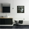 thumbnail image 2 of Stupell Industries Seat Yourself Rustic Bathroom Sign Distressed Toilet Typography Painting Gallery Wrapped Canvas Print Wall Art, 24 x 24, 2 of 6