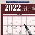 thumbnail image 4 of AT-A-GLANCE 2022 32" x 48" Yearly Calendar Reversible Maroon/Navy A152-22, 4 of 7