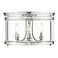 thumbnail image 3 of Golden Lighting Payton 3-light Flush Mount in Chrome, 3 of 4