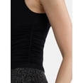 thumbnail image 4 of Madden NYC Women's Seamless Ruched Boat Neck Tank Top, Sizes XS-L, 4 of 5