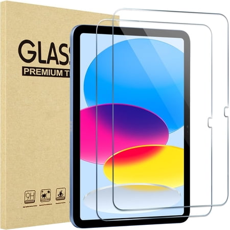 2 Pack Screen Protector for iPad 11th/10th Generation(2025/2022 Models) A16 10.9 Inch, 9H Hardness Anti-Scratch Touch Sensitive Tempered Glass Film Guard for iPad 11 Clear