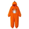 thumbnail image 5 of CUZIBR Girls Winter Jumpsuit Pumpkin Hooded Jumpsuit Onesie With Pockets Long Sleeve Zip Up Halloween Costume Loose Thicken Thermal One Piece Outfit For Kids Party Cosplay,q-Orange,4-5 Years, 5 of 5