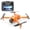 Orange, variant on 4K Camera Foldable Drone with 4.3" Screen Remote, Brushless Motor RC Quadcopter, WiFi FPV, Altitude Hold, Headless Mode Drone for Kids Teens Beginners