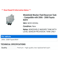 thumbnail image 2 of Windshield Washer Fluid Reservoir Tank - Compatible with 2006 - 2008 Toyota RAV4 2007, 2 of 2