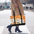 thumbnail image 4 of FORMRS Canvas Laptop Tote Bag for Women with 15.6" Computer Compartments Shoulder Handbag, Sunny Floral, 4 of 7