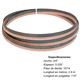 thumbnail image 1 of Sierra Cinta Bimetálica Maraga 3/4" x .035" x 114" (2.9 m) 10/14 TPI para Corte de Metal y Acero, 1 of 1